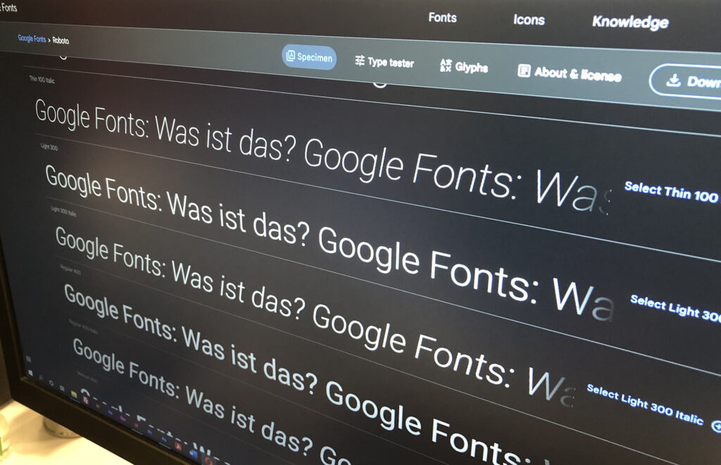 Google Fonts ist ein beliebter Dienst mit Schriftarten für Websites